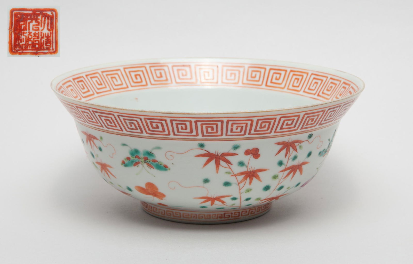 Large Chinese Famille Rose Porcelain Bowl (1 of 12)