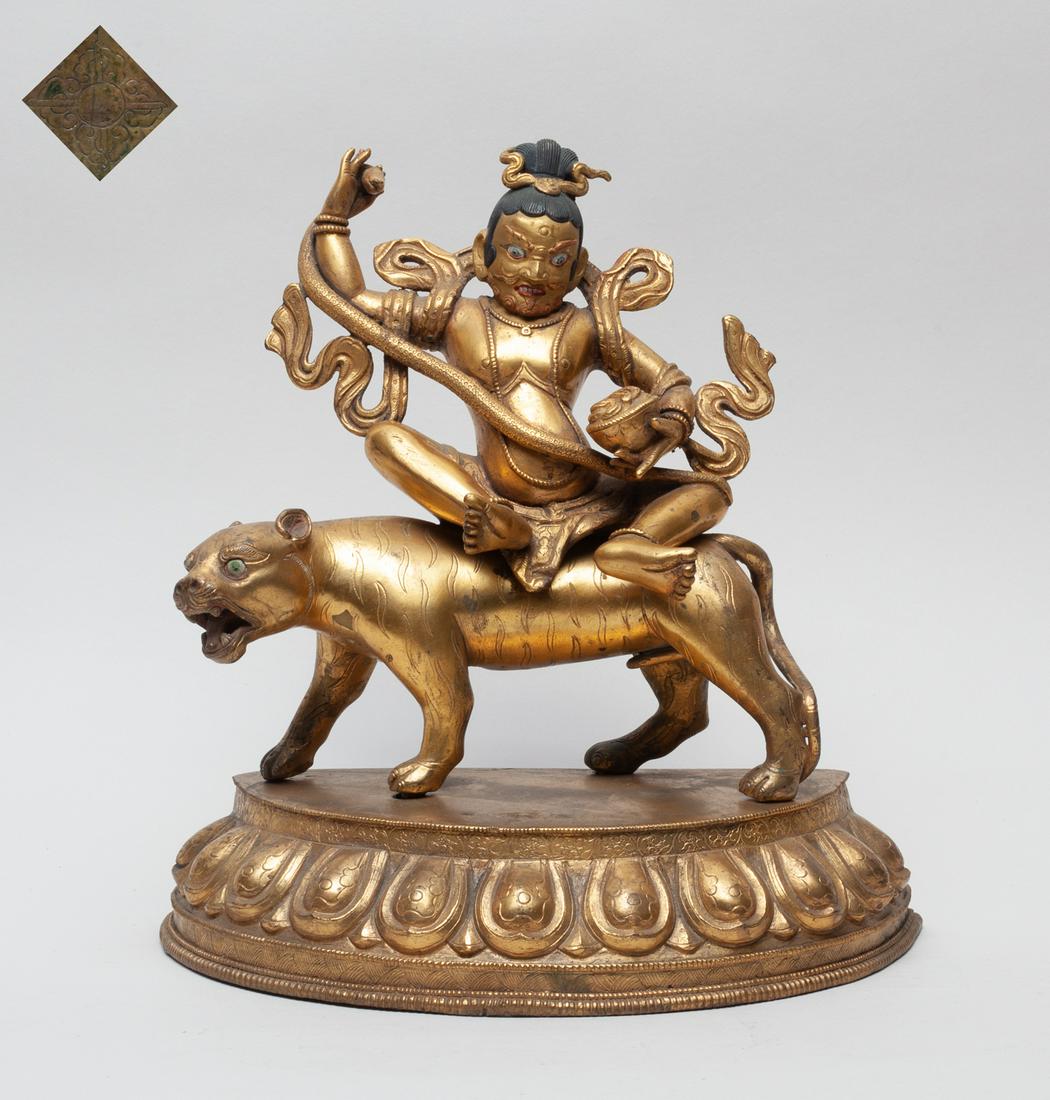 Rare Chinese Gilt Bronze Buddha (1 of 12)