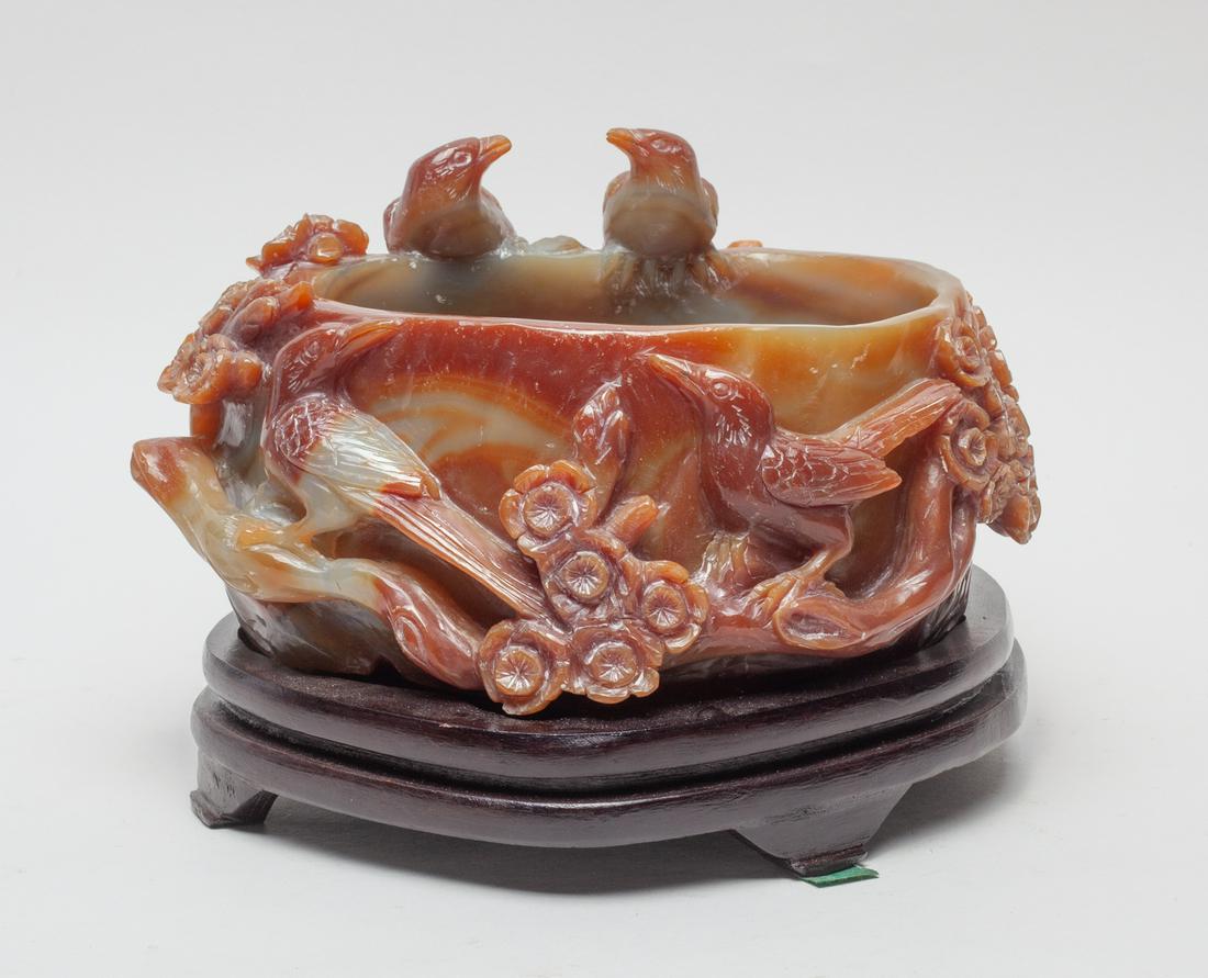 Massive Chinese Cameo Agate Brush Washer (1 of 11)