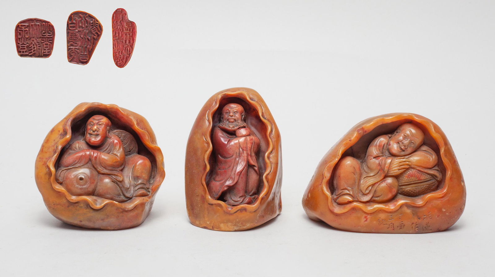 Chinese Export Shoushan Stone Seals (1 of 8)