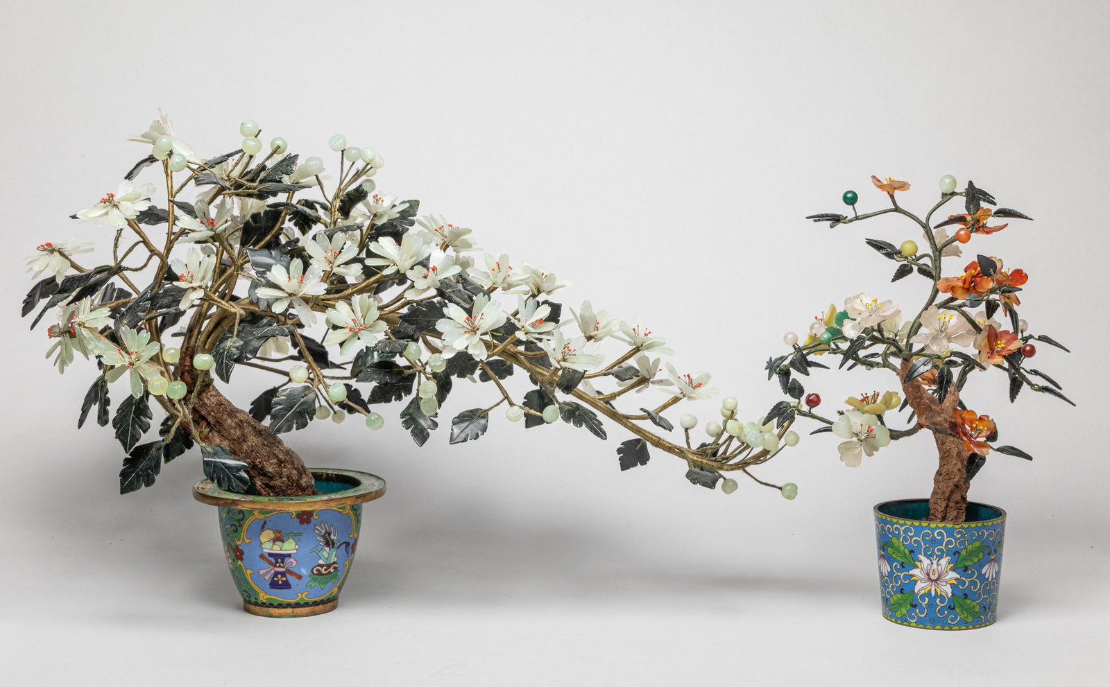 Chinese Jade, Stone & Cloisonne Bonsai (1 of 15)