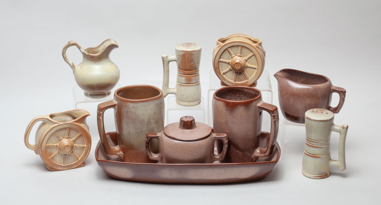 Collectible Frankoma Glazed Pottery Set (1 of 13)