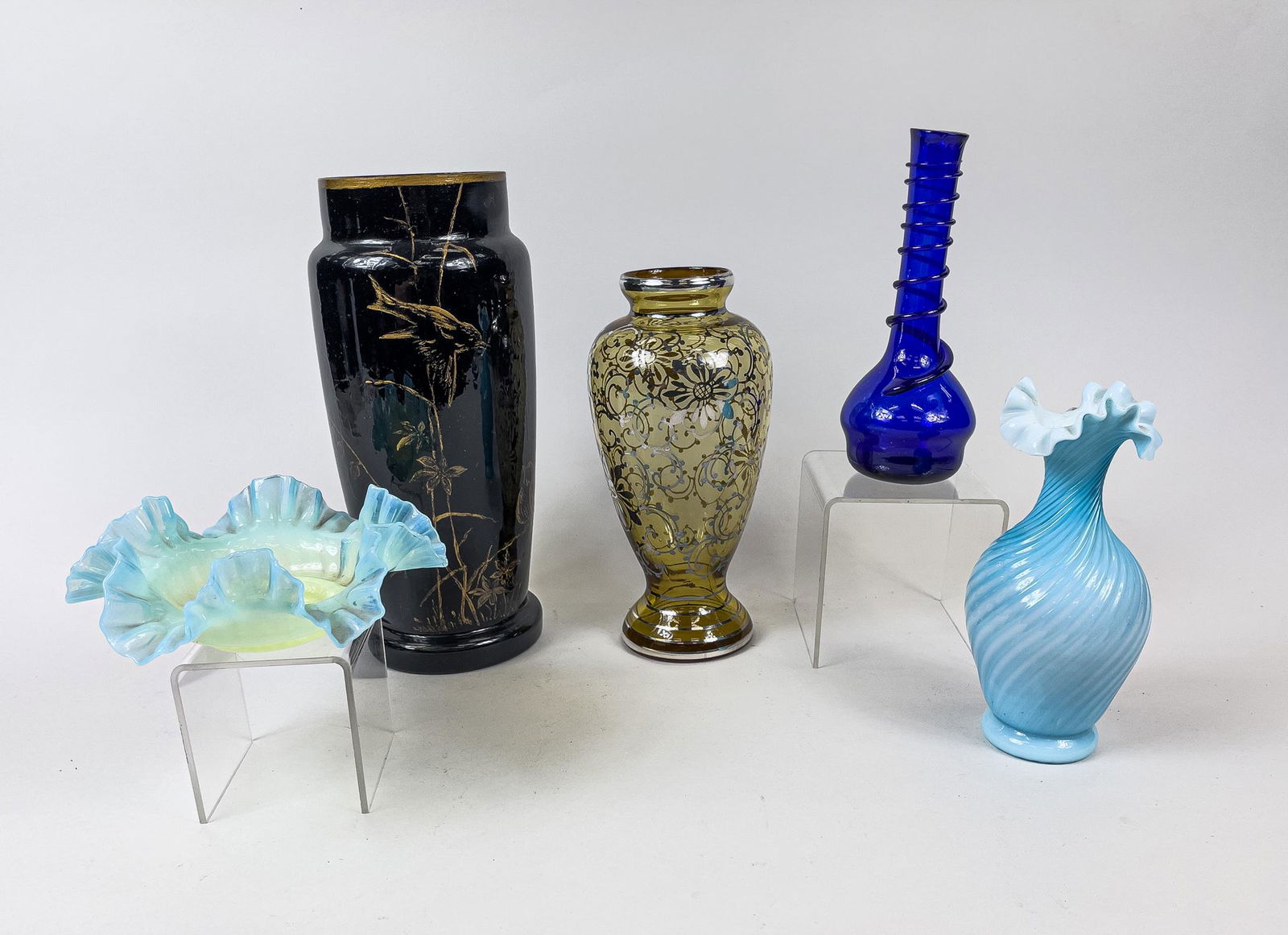 Antique/Vintage Art Glass Vases & Plate (1 of 12)