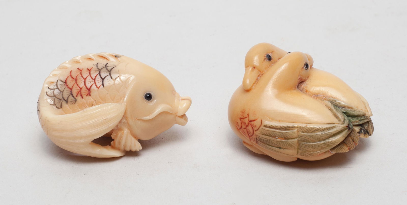Japanese Taisho Vegetable-Nuts Netsuke (1 of 12)