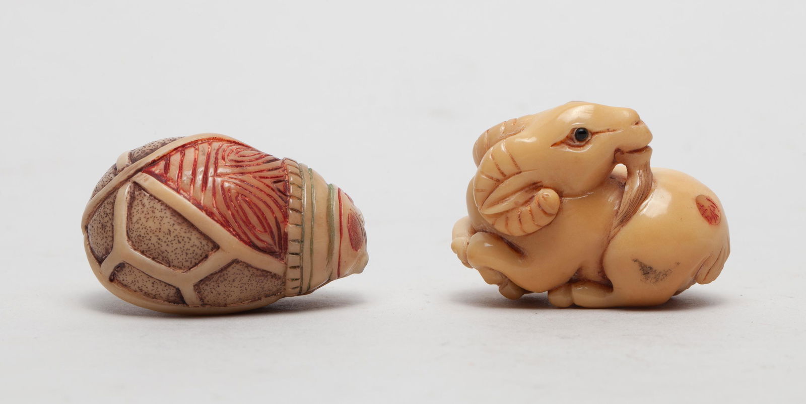 Japanese Taisho Vegetable-Nuts Netsuke (1 of 10)