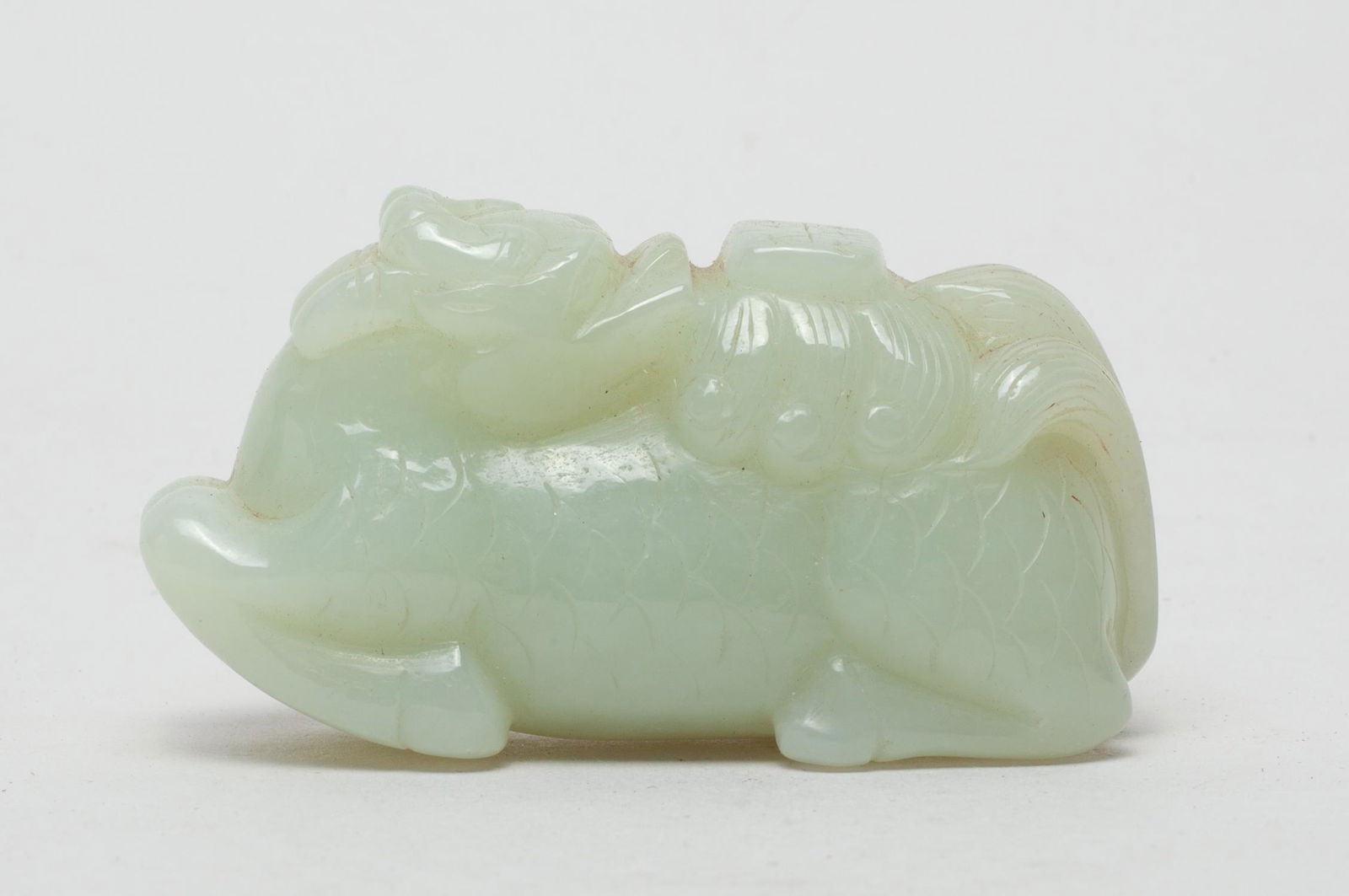 Chinese White Jade Carved Beast (1 of 10)