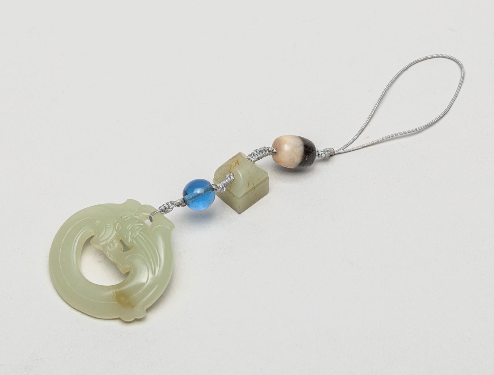 Chinese White Jade, Agate Toggle (1 of 11)