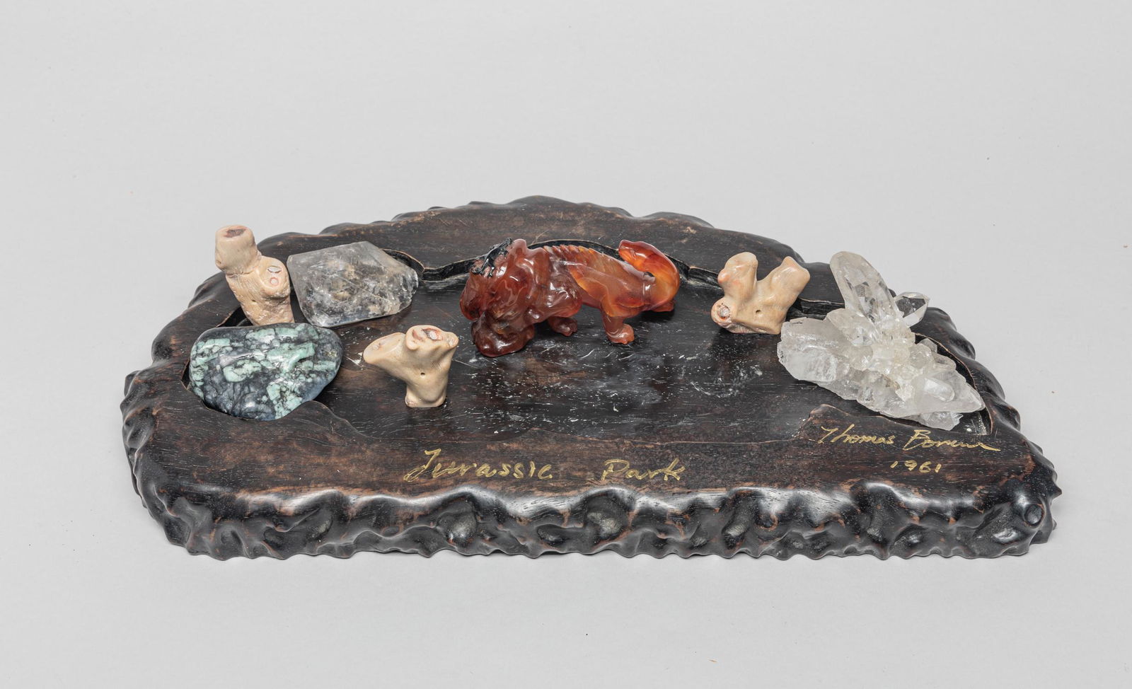Jurassic Cameo Agate Dinosaur, Signed (1 of 8)