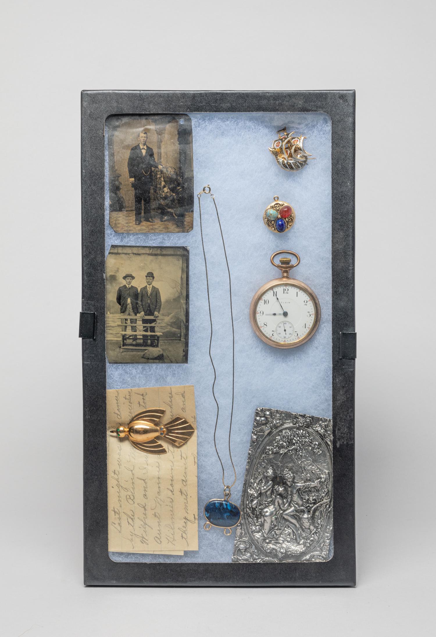 Tin-type Photo, Gold Filled Jewelry & Decors (1 of 9)