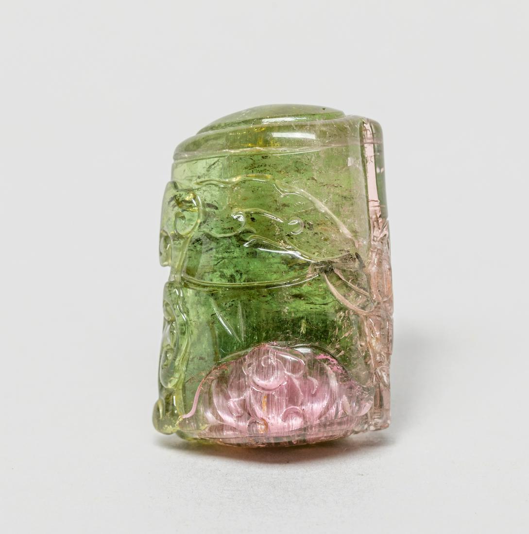 Chinese Carved Tourmaline Toggle (1 of 10)