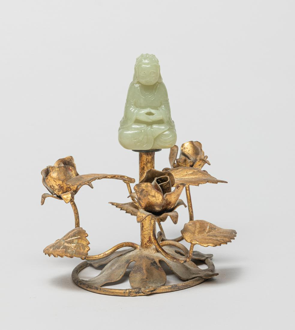 Chinese Jade Buddha w/ Stand (1 of 10)