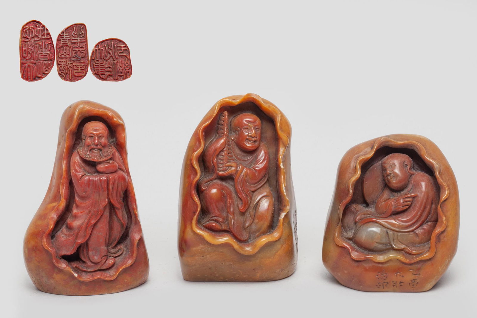Chinese Carved Shoushan Stone Seals (1 of 16)