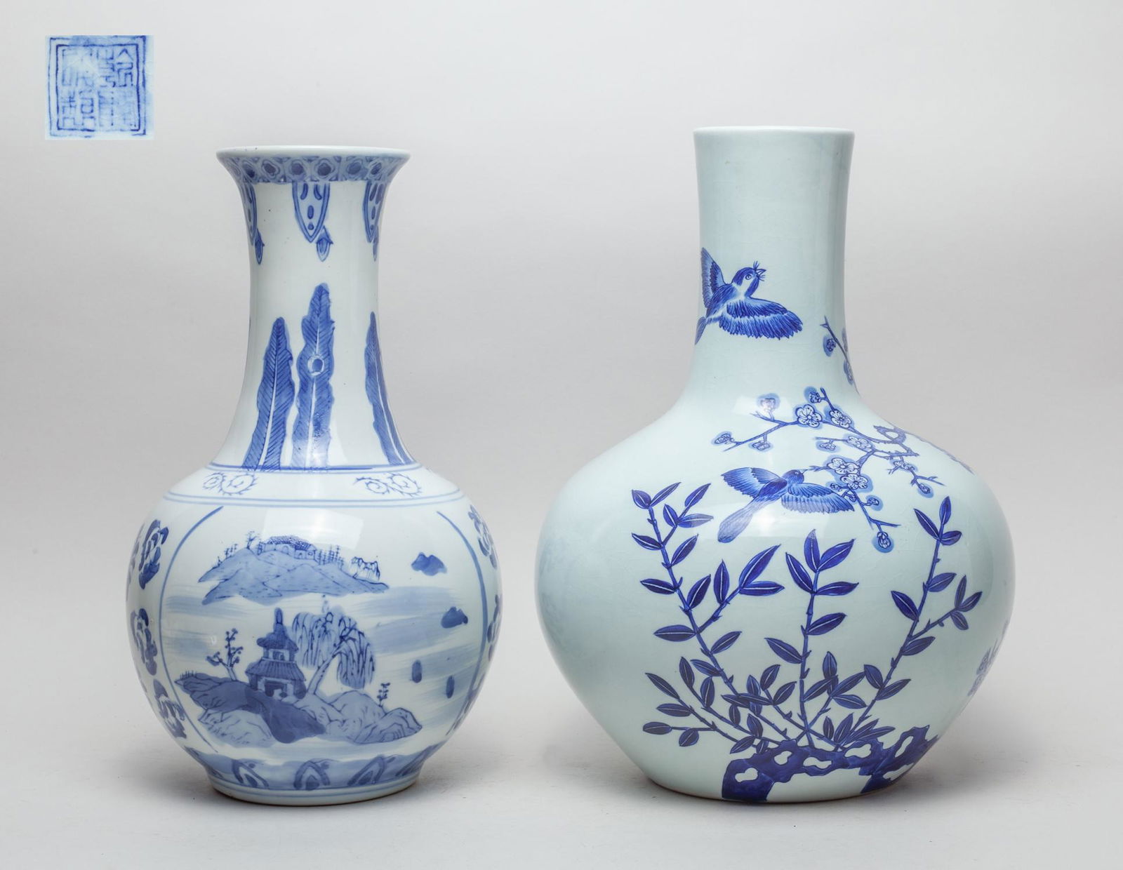 Two Chinese Export Porcelain Vases (1 of 12)