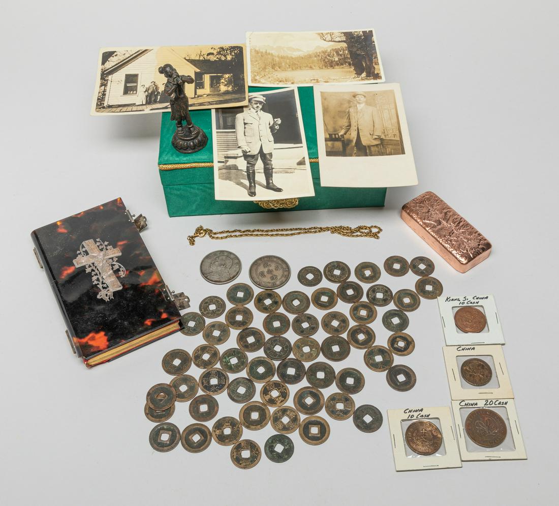 Photos, Book, Bar , Chinese Silver & Brass Coin (1 of 16)