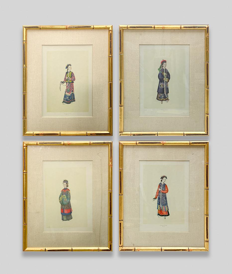 Chinese Lithograph of Figures, I.A.P Co. (1 of 9)