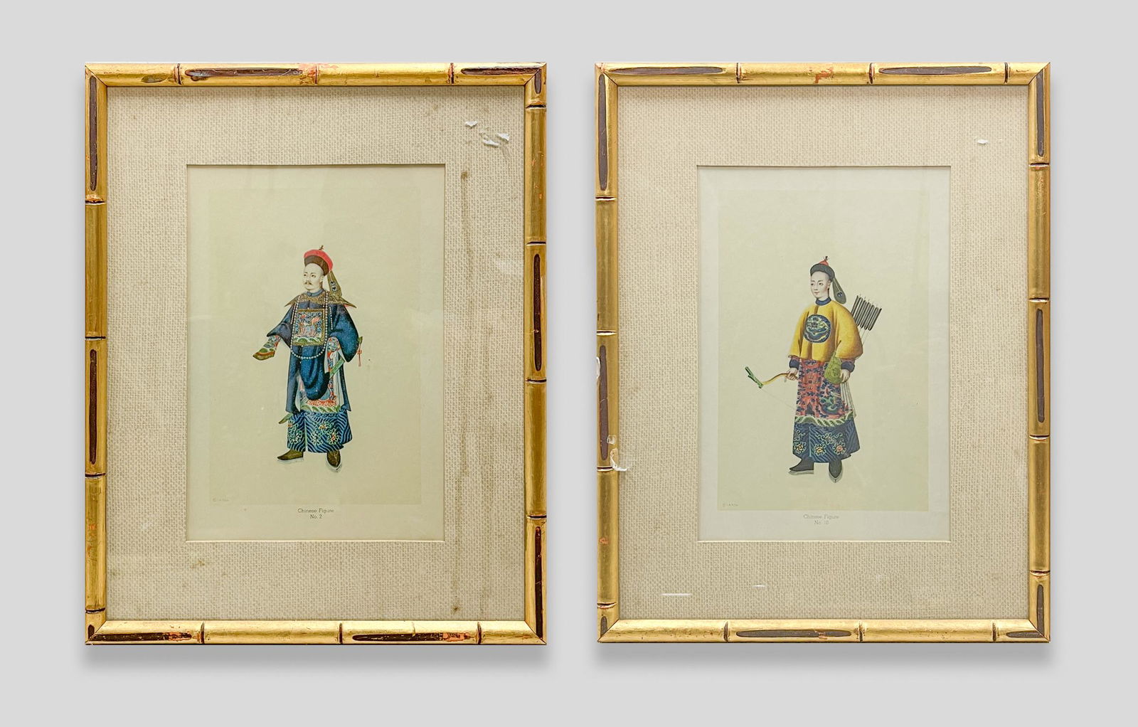 Chinese Lithograph of Figures, I.A.P Co. (1 of 5)