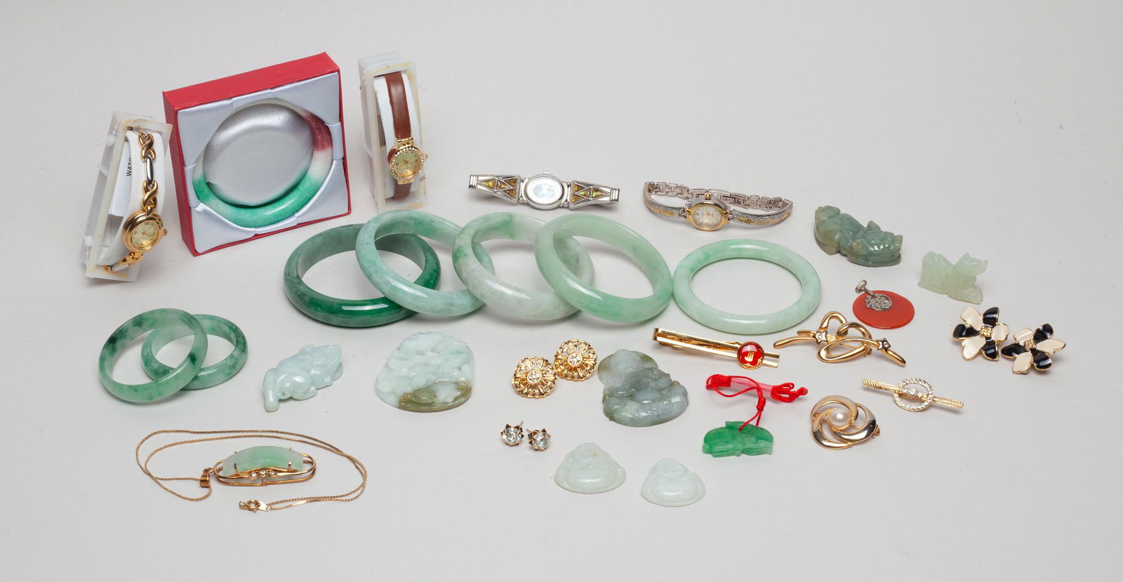 Estate Chinese Bangle & Jewelry (1 of 11)