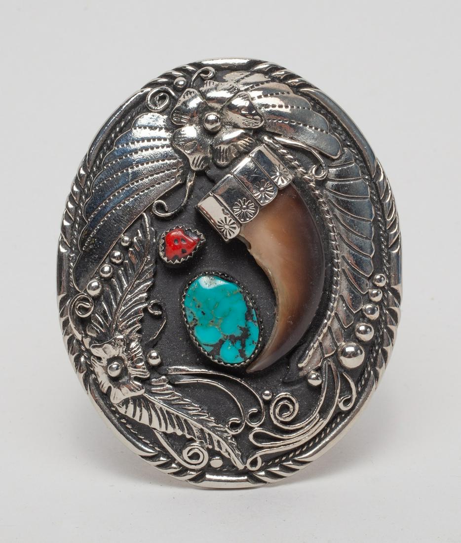 Collectible Turquoise Like & Paw Belt Buckle (1 of 8)