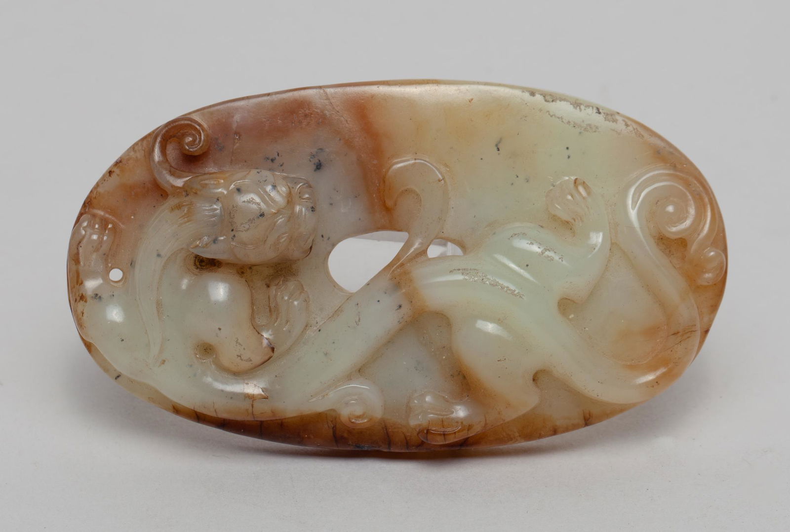 Chinese Jade Carved Dragon Bi (1 of 11)