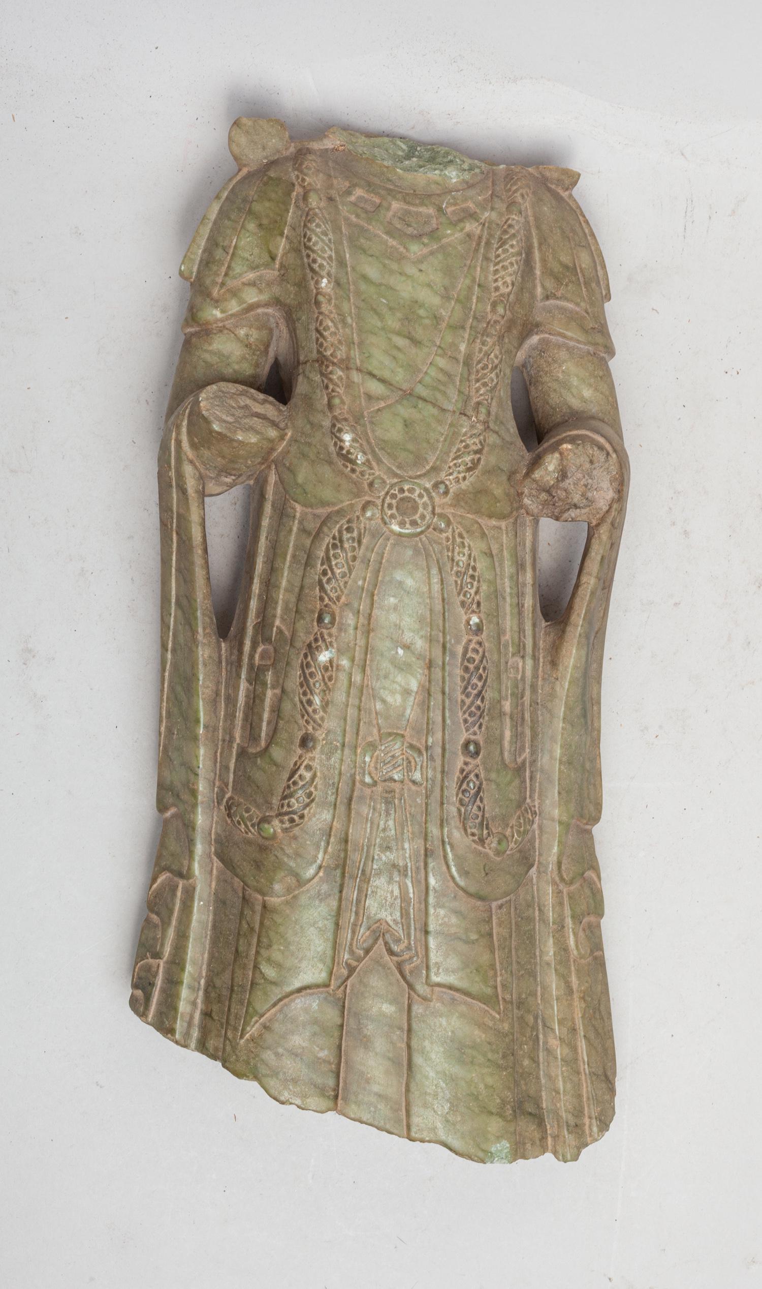 Chinese Green Jade/ Stone Buddha (1 of 9)