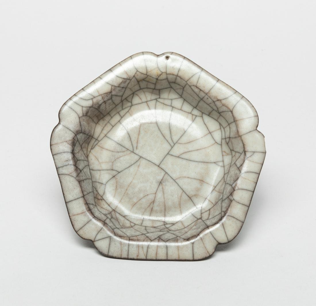 Repaired Chinese Ge Ware Porcelain Washer (1 of 10)