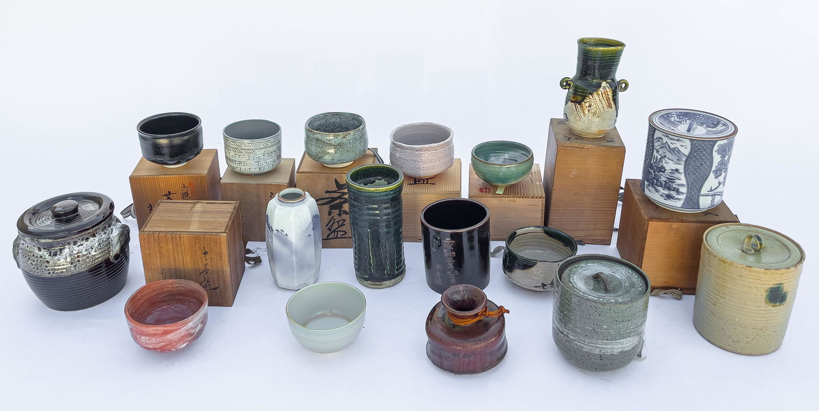 Vintage Japanese Pottery Vase & Tea Sets (1 of 20)