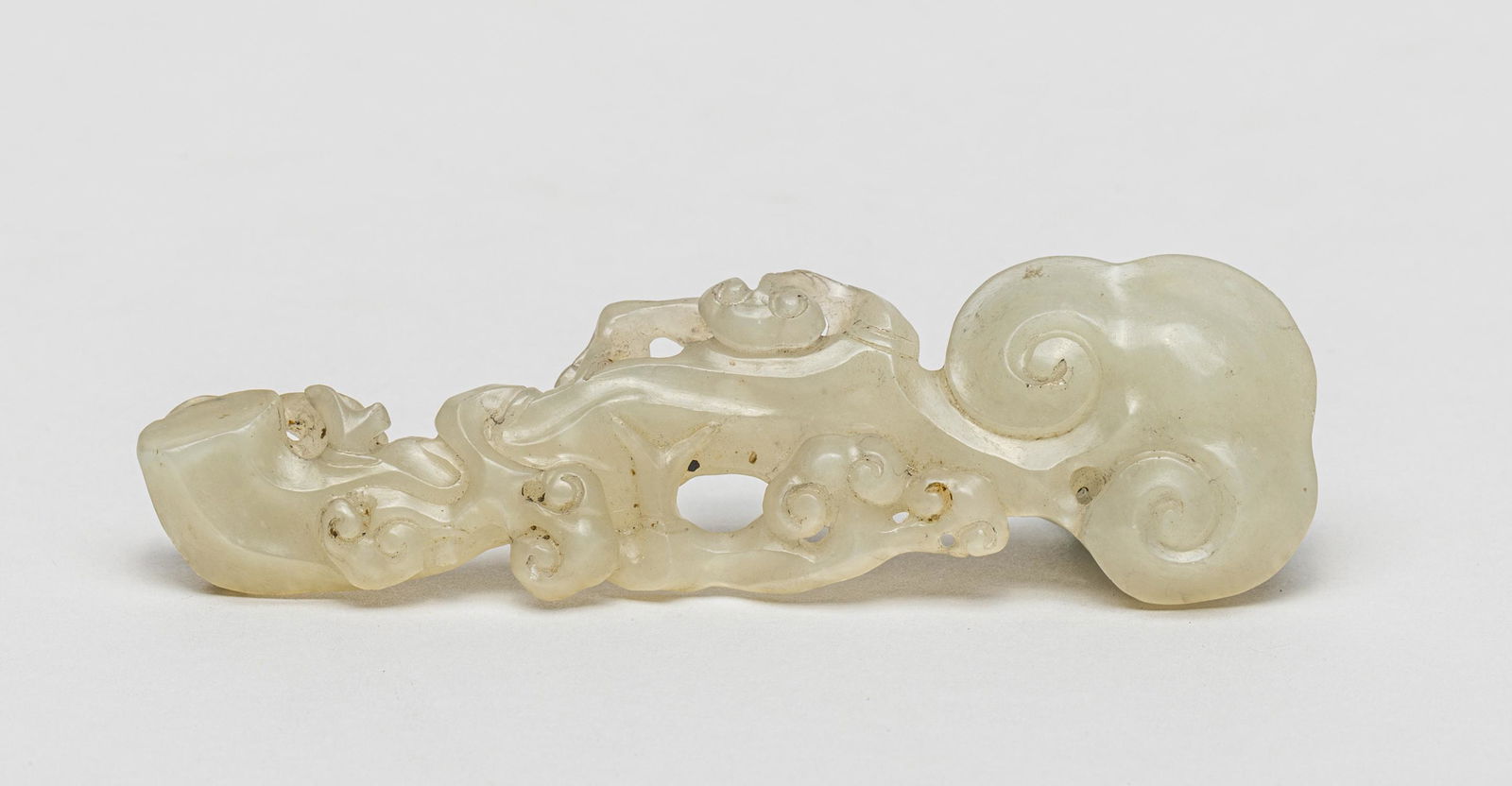 Chinese White Jade Carving of Ruyi (1 of 9)