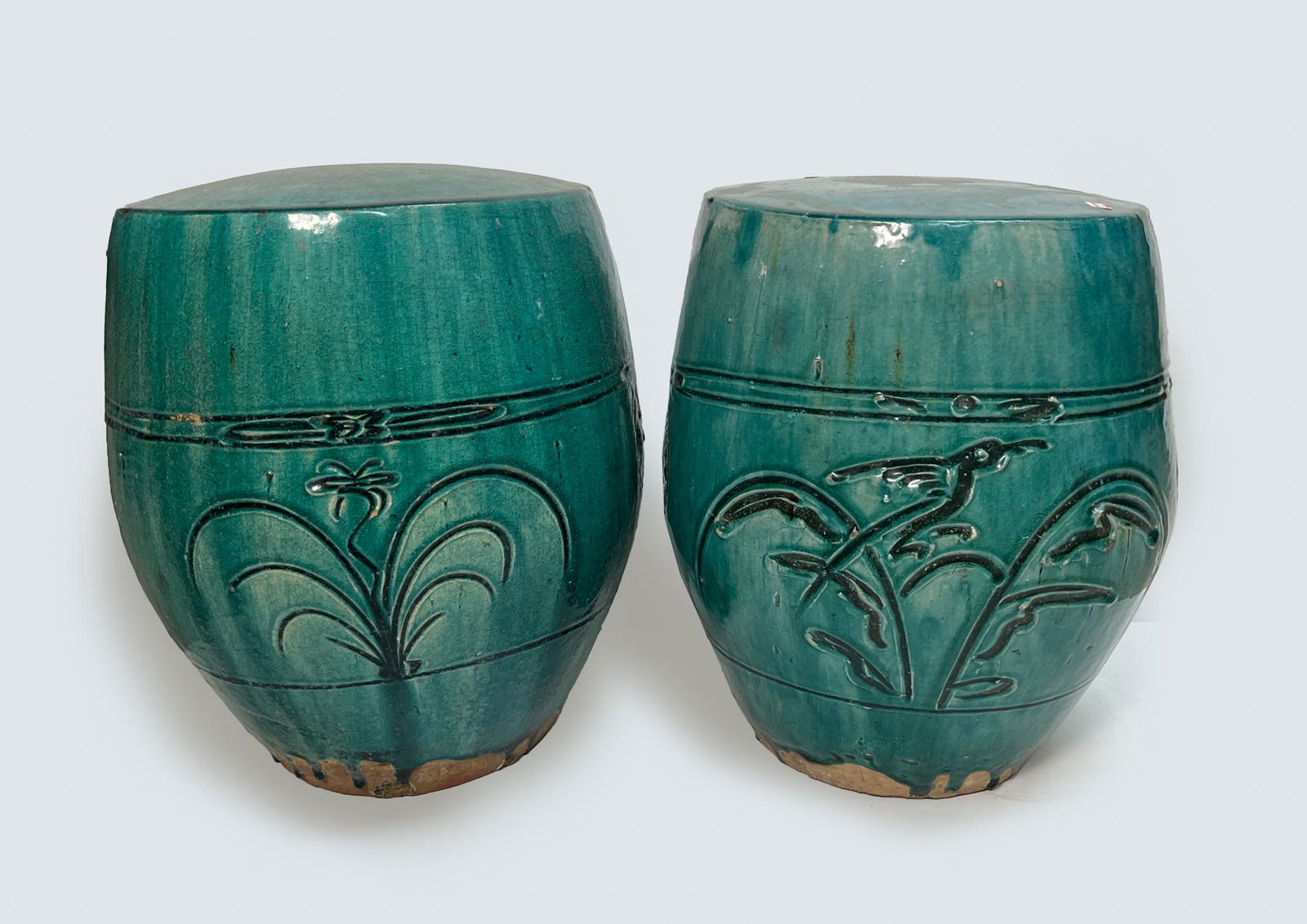 Pair Chinese Pottery Garden Stool (1 of 12)