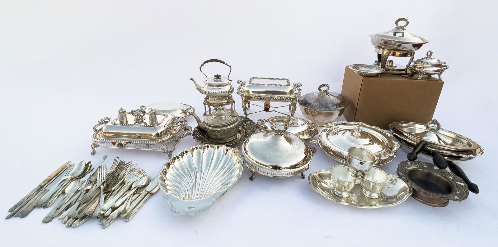 Estate Silver Plated Sevices (1 of 18)