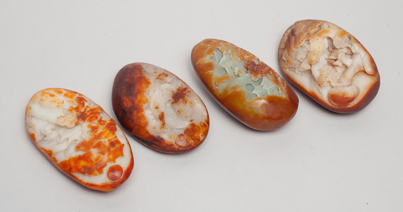 Large Chinese Jade Stone Carvings (1 of 14)