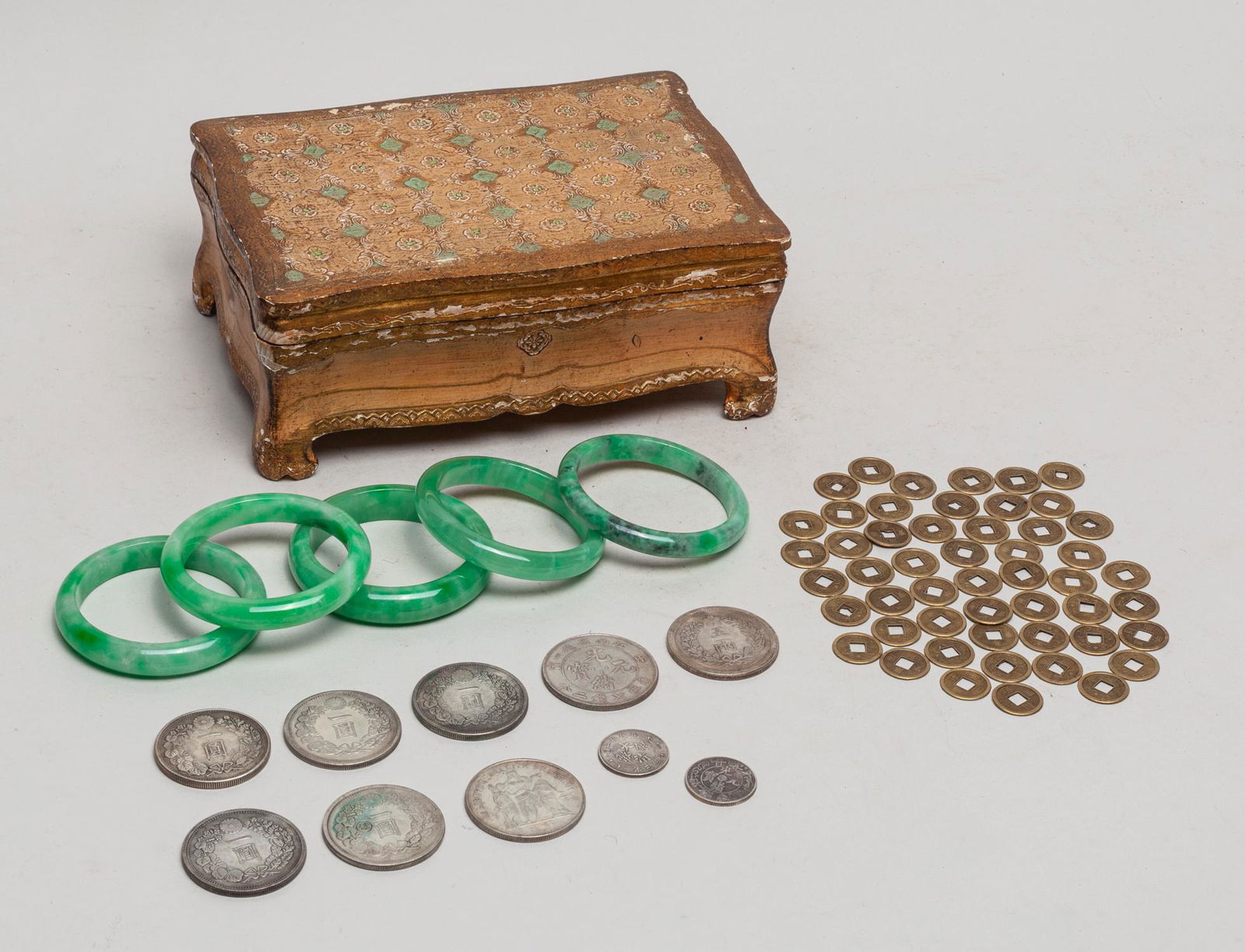 Estate Chinese Bangles & Coins (1 of 12)