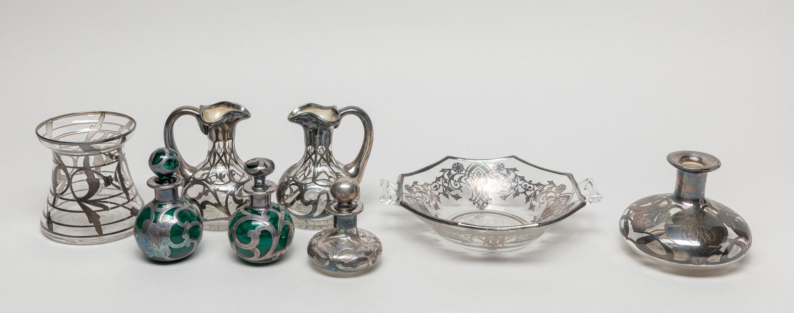 Antique/Vintage Silver on Glass Wares (1 of 16)