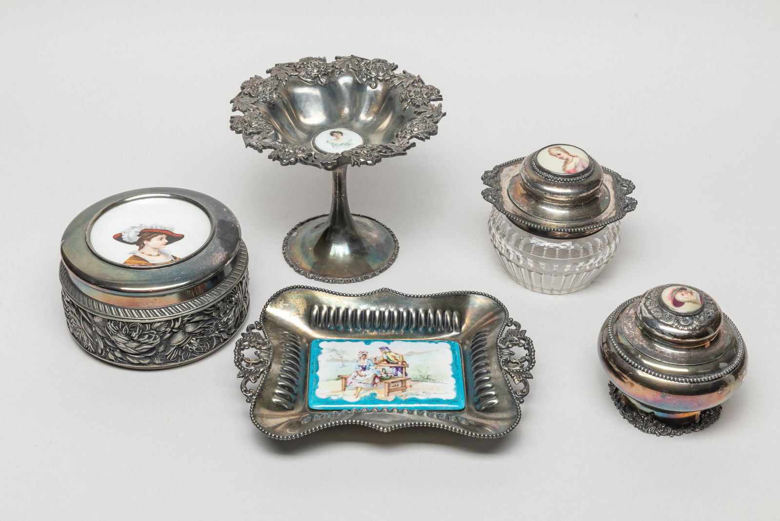 Silver-Plated & Enameled Pieces (1 of 16)