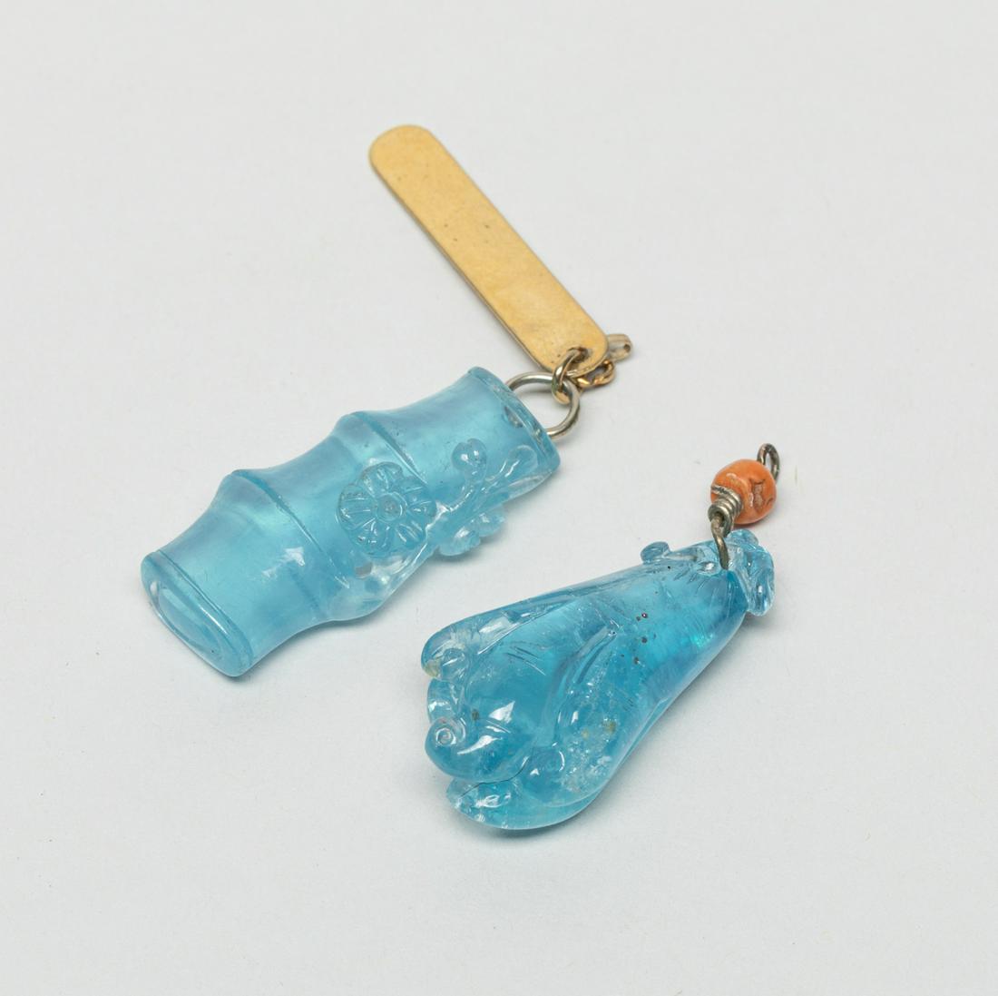 High Quality Chinese Aquamarine Toggles (1 of 9)