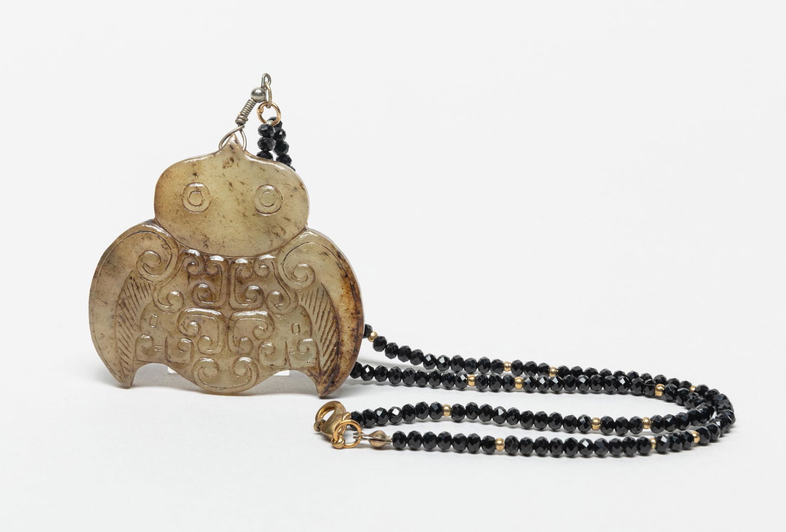 Chinese Jade Carving w/ Gemstone Necklace (1 of 11)