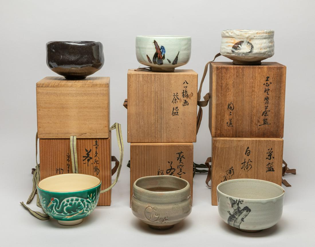 Antique/Vintage Japanese Stoneware Tea Bowls (1 of 20)