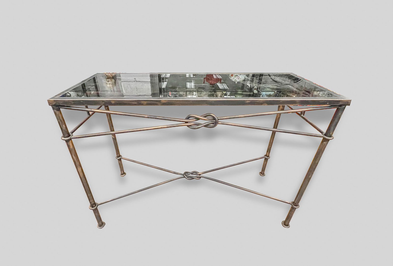 Vintage Braided Iron Rope Table (1 of 8)