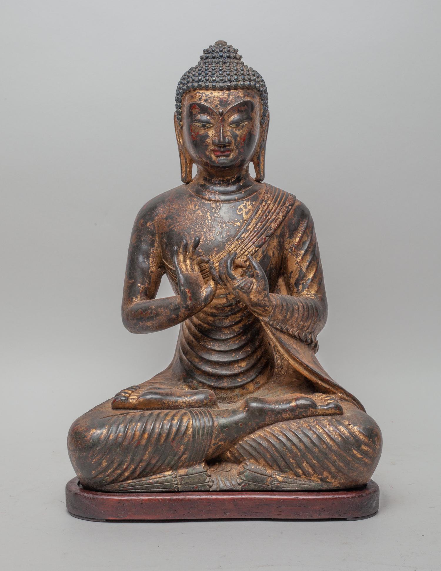 Large Chinese Metal Buddha (1 of 11)