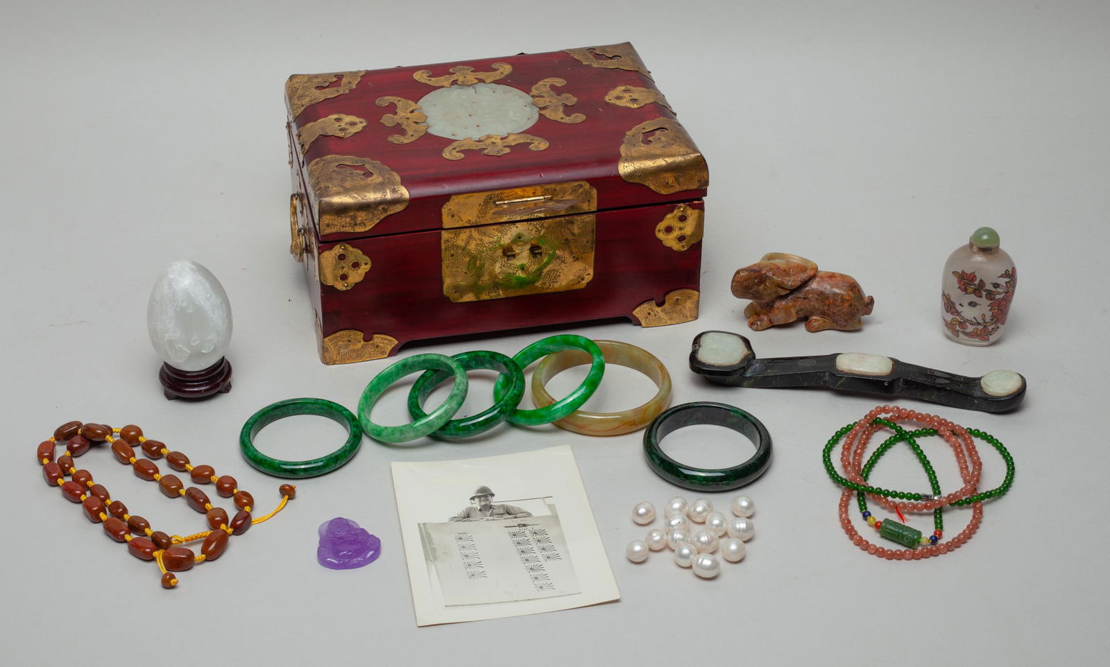Chinese Bangle, Jade & Jewelry Sets (1 of 19)