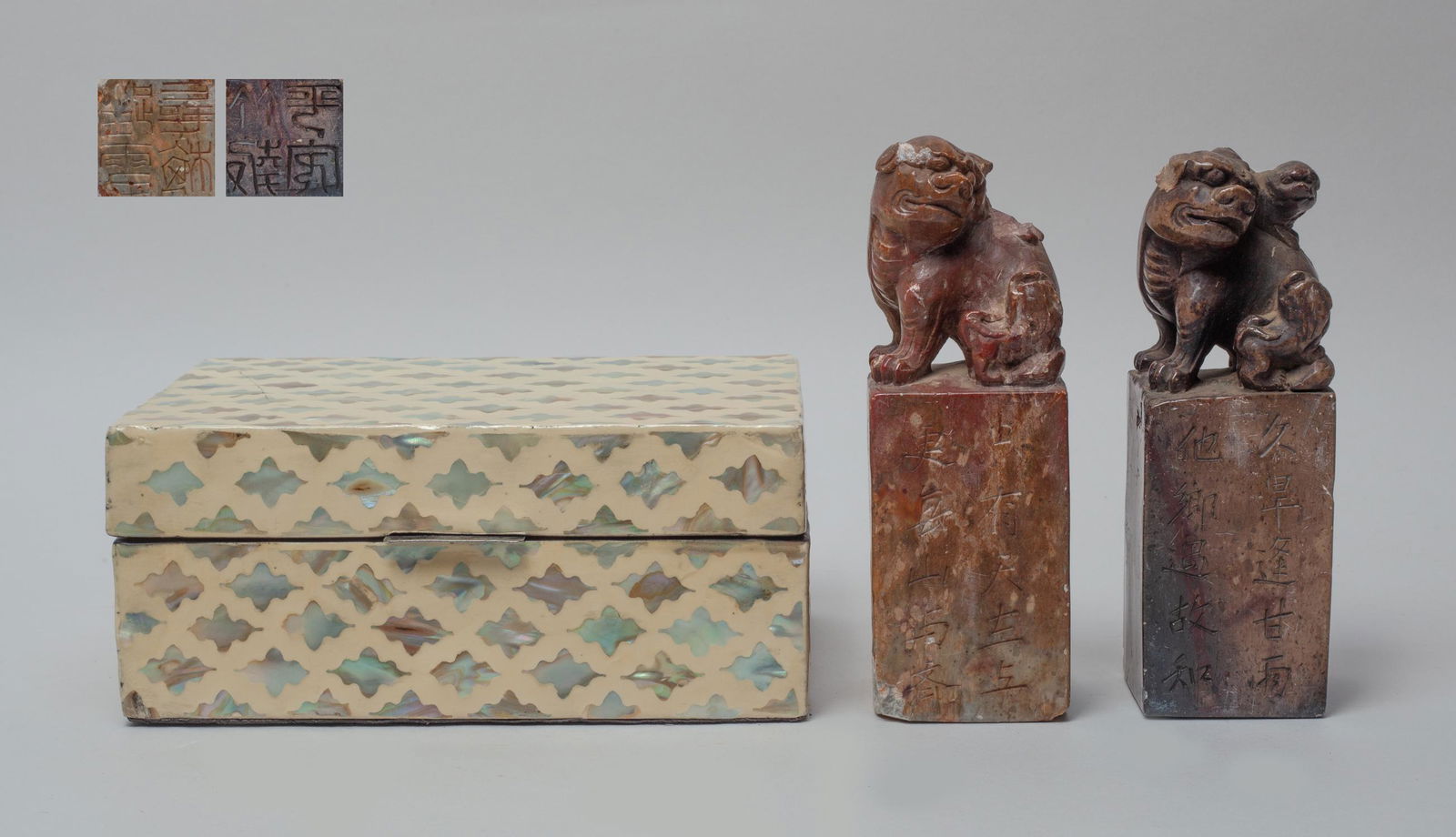 Two Large Chinese Stone Seals (1 of 14)