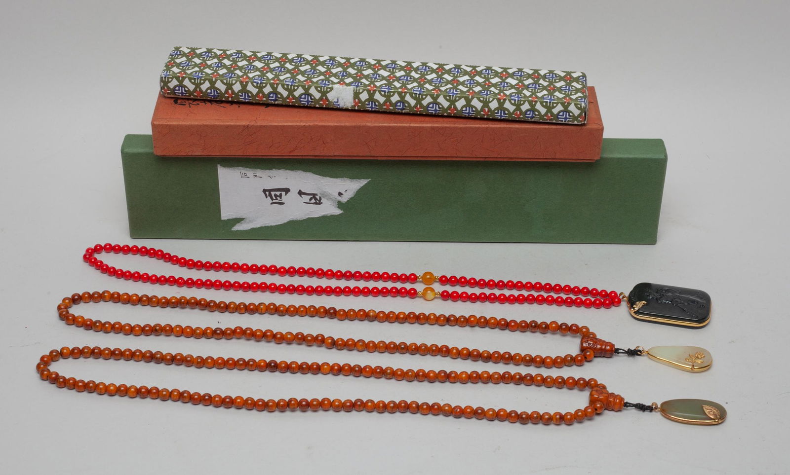 Chinese/Japanese Prayer Beads & Jade (1 of 10)