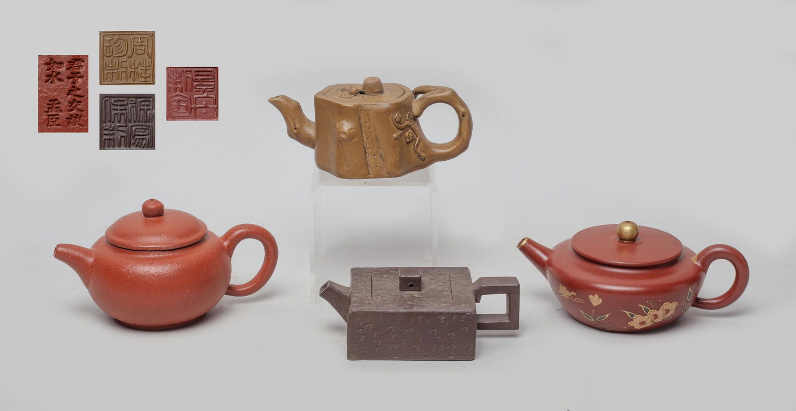 Chinese Export Cabinet Zisha Teapot (1 of 16)