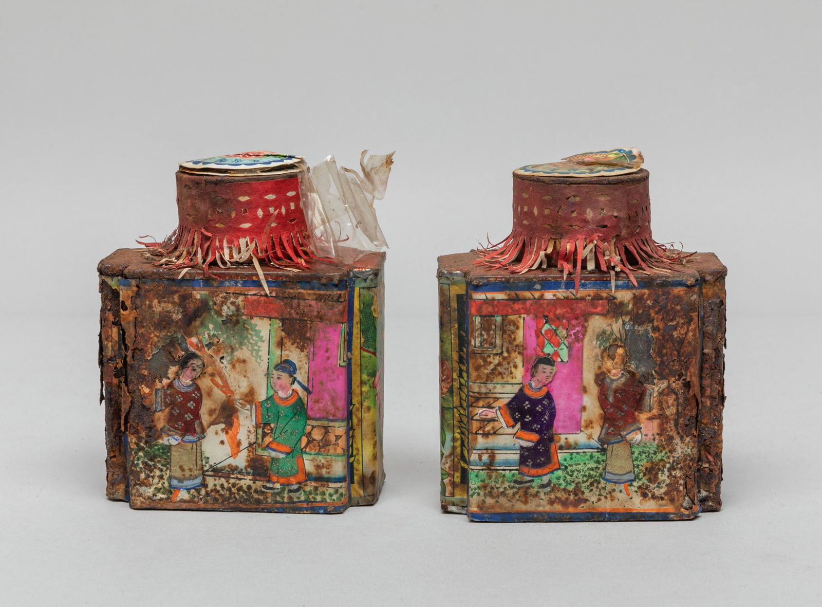 Set Chinese Vintage Tea w/ Original Pot (1 of 8)