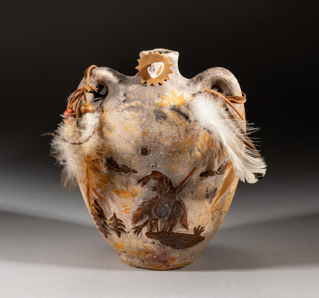 Collectible Zuni Clay Vase (1 of 10)