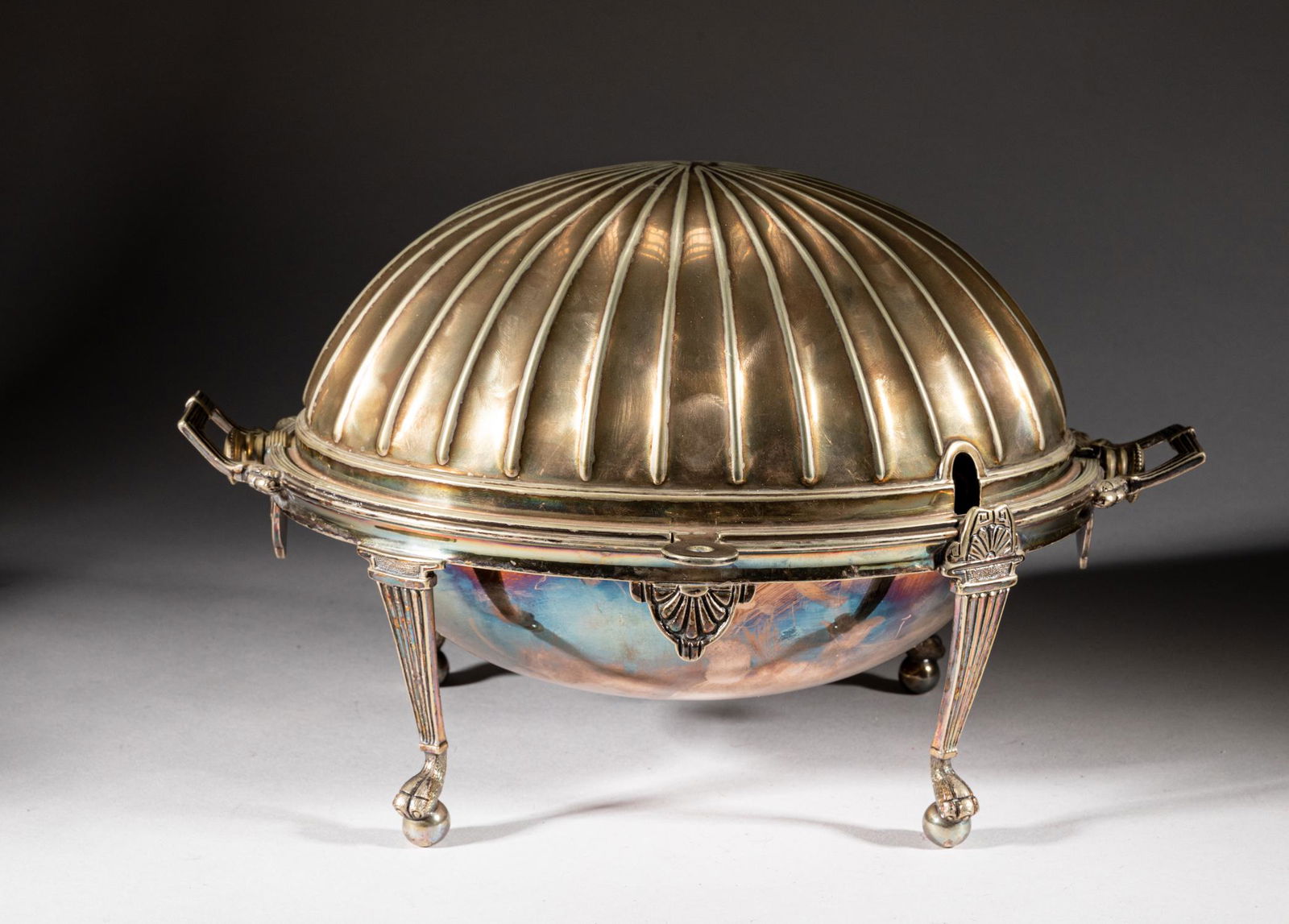 Silver Plated Egg Form Service (1 of 8)