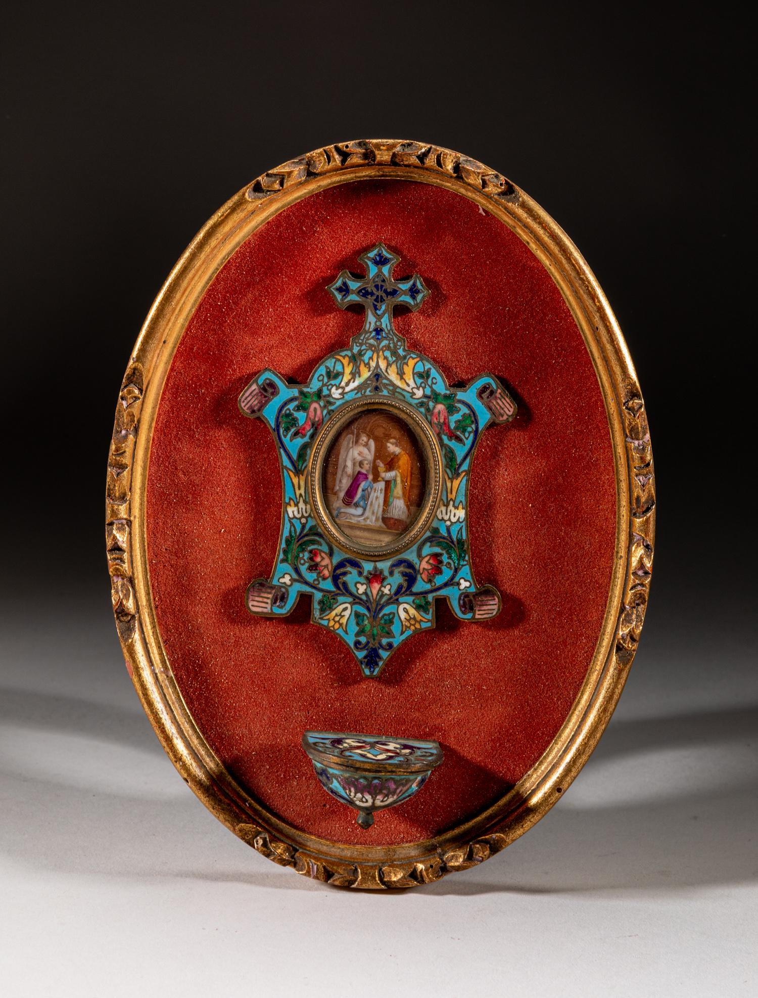 19th France Cloisonne Water Font (1 of 8)