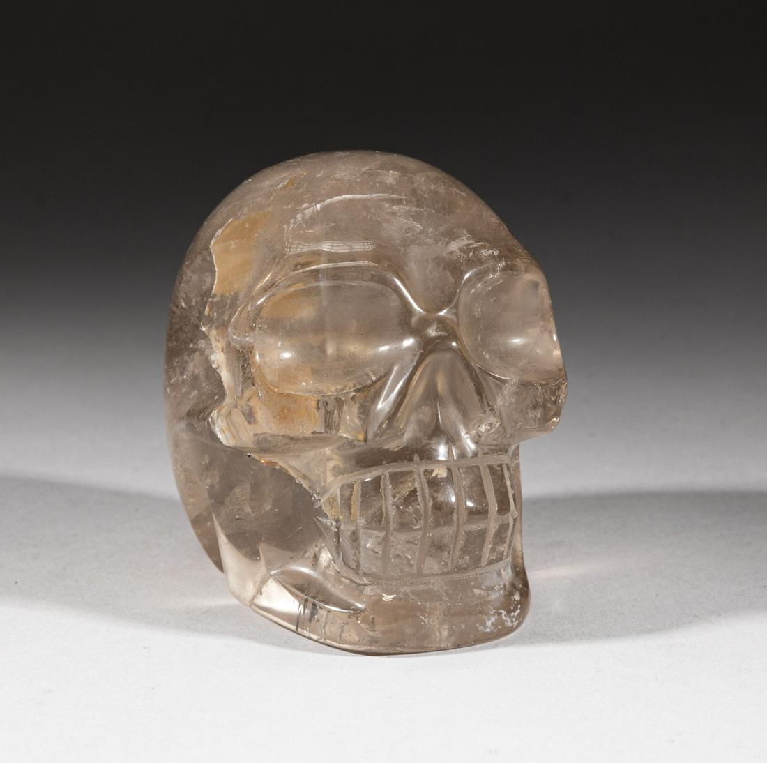 Hand Carved Rock Crystal Skull Sculpture (1 of 9)