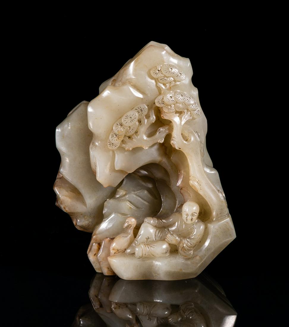 Collectible Chinese Russet Jade Table Sculpture (1 of 11)