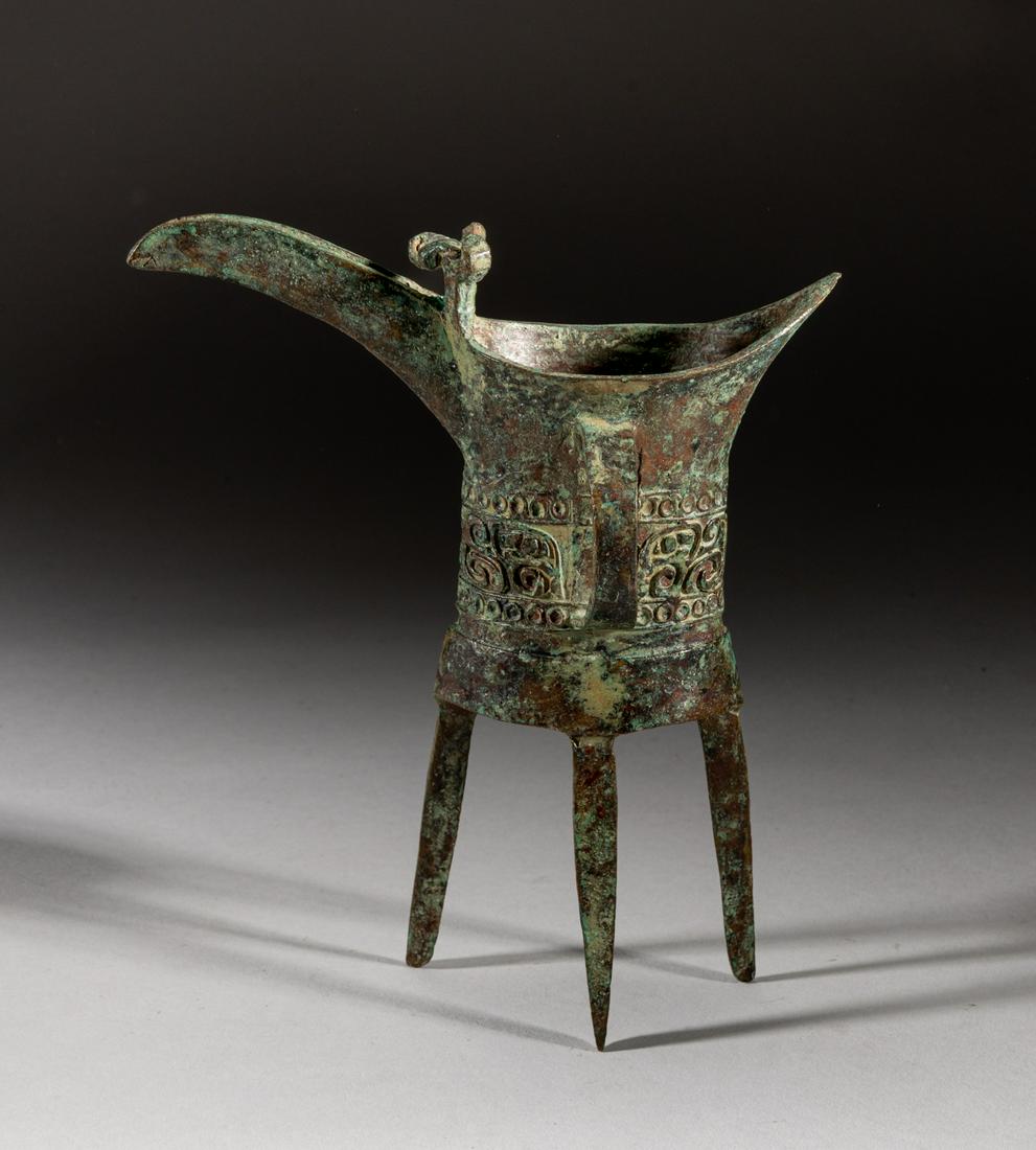 Rare Chinese Bronze Tall Cup (1 of 10)