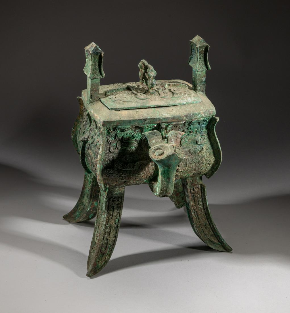 Large Chinese Bronze Censer (1 of 11)